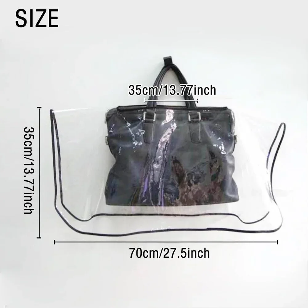 Buy Now Transparent PVC Rain Cover for Handbags - Square or Rectangle - Picture 3 of 10